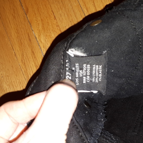 Hudson Jeans sz 27 Moto Style Black - Picture 4 of 8